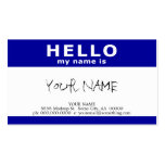 hallo ist mein Name Visitenkartenvorlage