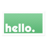 HALLO Visitenkarte Green Stripes Company visitenkarten