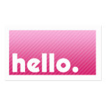 HALLO Visitenkarte Pink Stripes Company visitenkarten