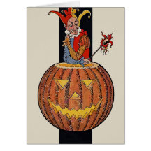 Halloween-Clown Grußkarten