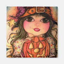 Halloween-Fee-Spaß Magnets