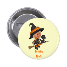 Halloween-GeburtstagPin Buttons