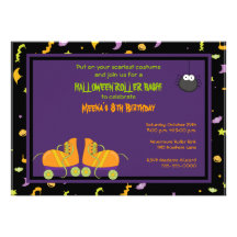 Halloween-Geburtstags-Rollen-Party Einladung