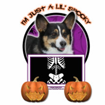 Halloween - gerade ein Lil gespenstisch - Corgi Acrylausschnitt