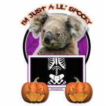 Halloween - gerade ein Lil gespenstisch - Koala Acrylausschnitte