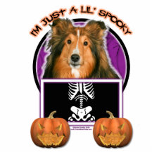 Halloween - gerade ein Lil gespenstisch - Sheltie Acryl Ausschnitte