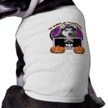 Halloween - gerade ein Lil gespenstisch - sibirisc Hunde Shirt
