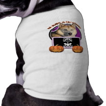 Halloween - gerade ein Lil gespenstisches Husky-Ku Hund T-shirt
