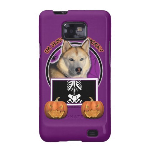 Halloween gerade ein Lil gespenstisches Husky-Kupf Galaxy S2 Cover