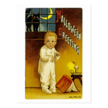 Halloween-Grüße Postkarte