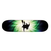 Halloween-Hexe-Silhouette; Cool Bedruckte Skateboarddecks