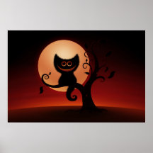 Halloween-Kätzchen Poster