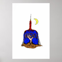 Halloween-Kerze Posterdrucke