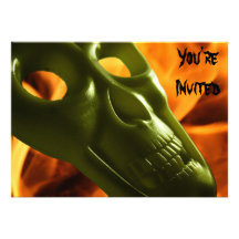 Halloween-Kostüm-Party Personalisierte Ankündigungskarten