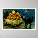 Halloween-Kürbislaterne-Kürbis-Trio Posterdrucke