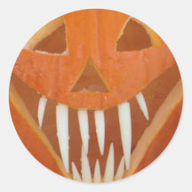 Halloween-Lächeln Runde Sticker