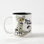 Halloween-Mama-Katzen-Trick-oder Leckerei-Becher Tee Haferl
