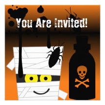 Halloween-Mama-Party Einladung