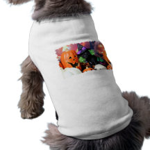 Halloween - Mops - Gänseblümchen Mae Haustiershirt