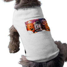 Halloween - Mops - Lilie Lou Hund T Shirt