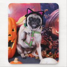 Halloween - Mops - Lilie Lou Mousepads
