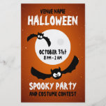 Halloween-Party - Cartoon schlägt Flyer
