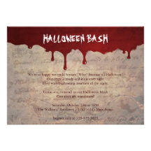 Halloween-Party Einladungskarte