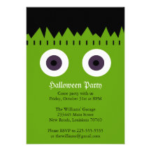 Halloween-Party Individuelle Ankündigungskarte