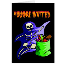 Halloween-Party laden Karte ein
