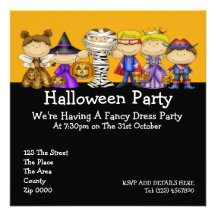 Halloween-Party Personalisierte Einladungskarte
