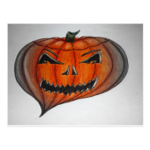 Halloween Postkarte
