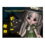 Halloween-Postkarte