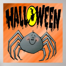 Halloween-Spinnen-Plakat