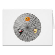 Halloween Spinnennetz Karte