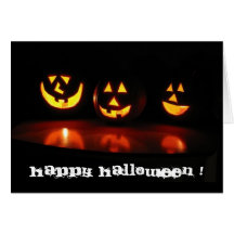 Halloween stellen gegenüber grußkarte