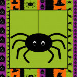 Halloween Stripes Spinnen-Verzierung Fotofigur