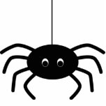 Halloween Stripes Spinnen-Verzierung Photofigur
