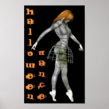 Halloween-Tanz Steampunk rostiges Goth Mannequin Plakat