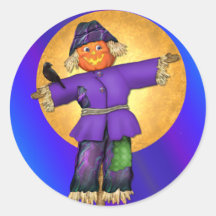 Halloween-Vogelscheuche-Aufkleber