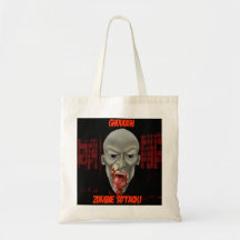 Halloween-Zombie zwei Einkaufstaschen