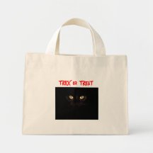 Halloweenkatze, TRICK oder LECKEREI Tragetaschen