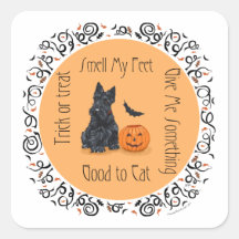 HalloweenScottish Terrier Aufkleber