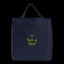 Halloweentrick-oder -Leckerei-Marine gestickte Tas bestickte taschen