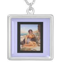 Halskette-Godward Veilchen gewunden u. Robe