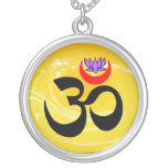Halskette OM Lotus - Yoga-Geschenke