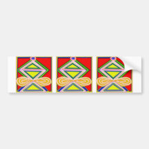 HALU HALOO Karuna Reiki - Stativ-Dreieck-Symbole Autoaufkleber