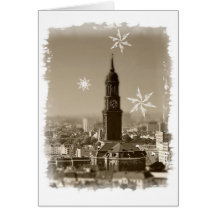 Hamburg, Michel, Weihnachten, Weihnachtskarte