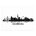 HAMBURG Skyline - Postkarte / Grußkarte