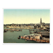 Hamburg vom Uhr-Turm, Deutschland-Klassiker Phot Postkarten