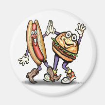 Hamburger des Würstchen-n Magnete